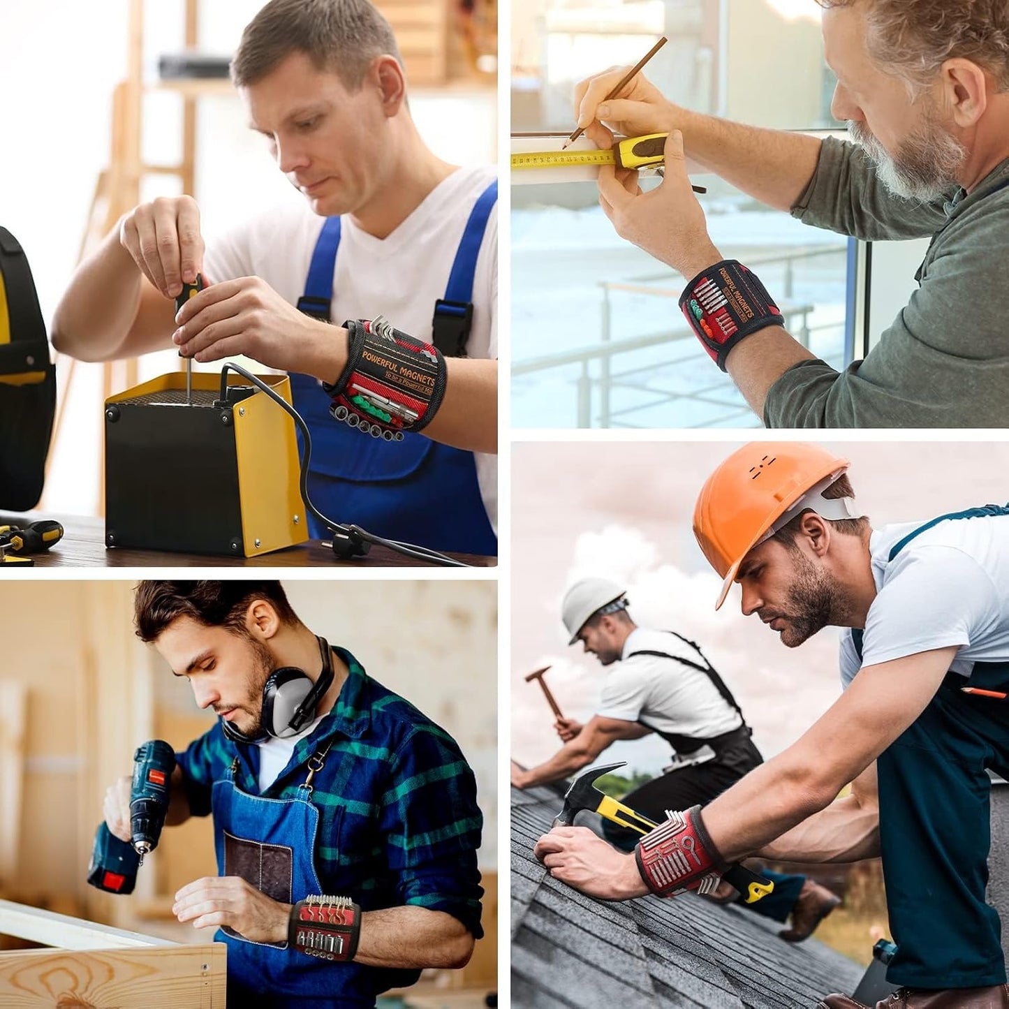 Magnetic Wristband for Screws & Drill Bits – Workshop Accessory for DIY Homeowners & Handymen