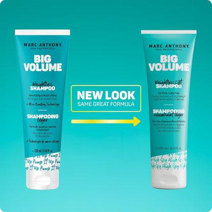 Marc Anthony Big Volume Shampoo & Conditioner Set – Spa-Like Volumizing Hair Care Ritual for Fine, Thin Hair