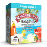 Margaritaville Singles to Go Drink Mix – Home Office Flavor Boost, 40-Packet Box of Low-Calorie Water Enhancers