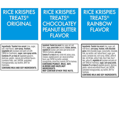 marshmallow-and-toasted-rice crispy square format in a portable, handheld size