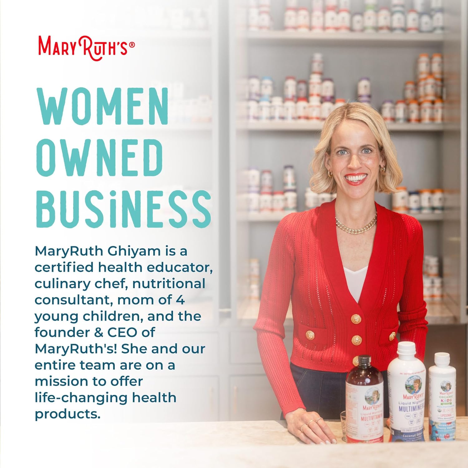 MaryRuth's Chlorophyll Liquid Drops – Home Office Desk Ritual for Focused Mornings, Minty Pre-Work Hydration