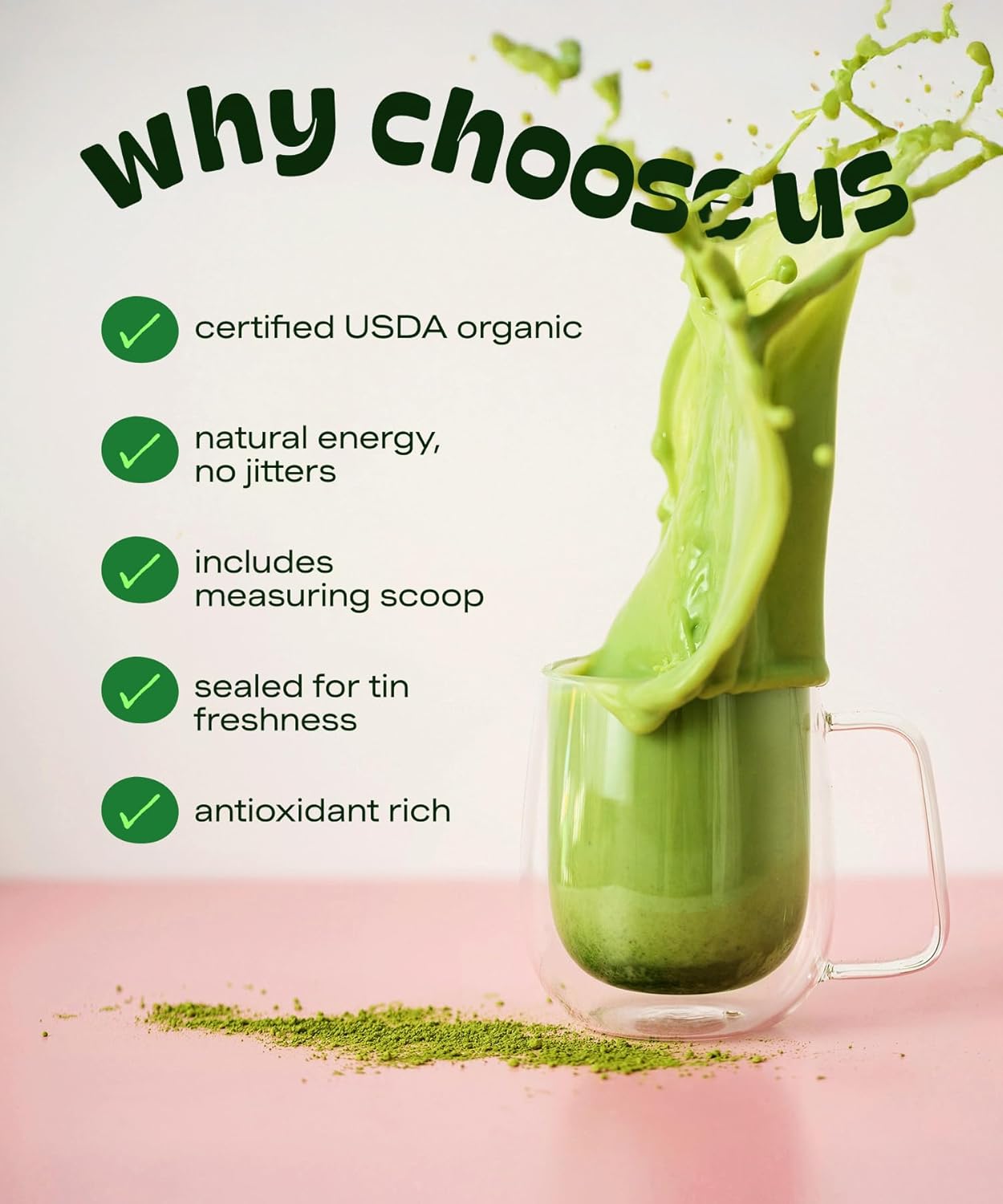 Matcha DNA Organic Matcha Powder - Morning Calm-Focus Ritual for Wellness Routines, Sustained Energy Matcha Latte