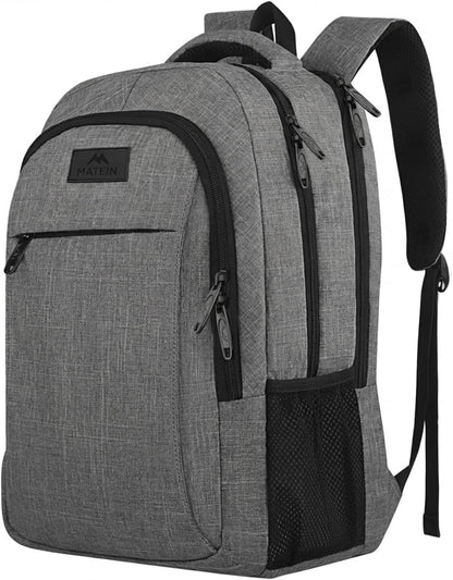 MATEIN Travel Laptop Backpack – Modern Minimalist Laptop Bag for Small Apartments and Streamlined Travel