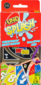 Mattel Games UNO Splash Card Game – All-Ages Family Card Game That Works Indoors and Out, 2-10 Players