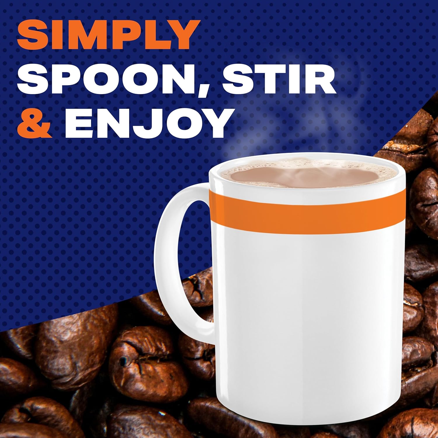 Maxwell House Instant French Vanilla Cafe Beverage Mix – Quick Morning Coffee for the Home Office, Stir-and-Enjoy in Seconds