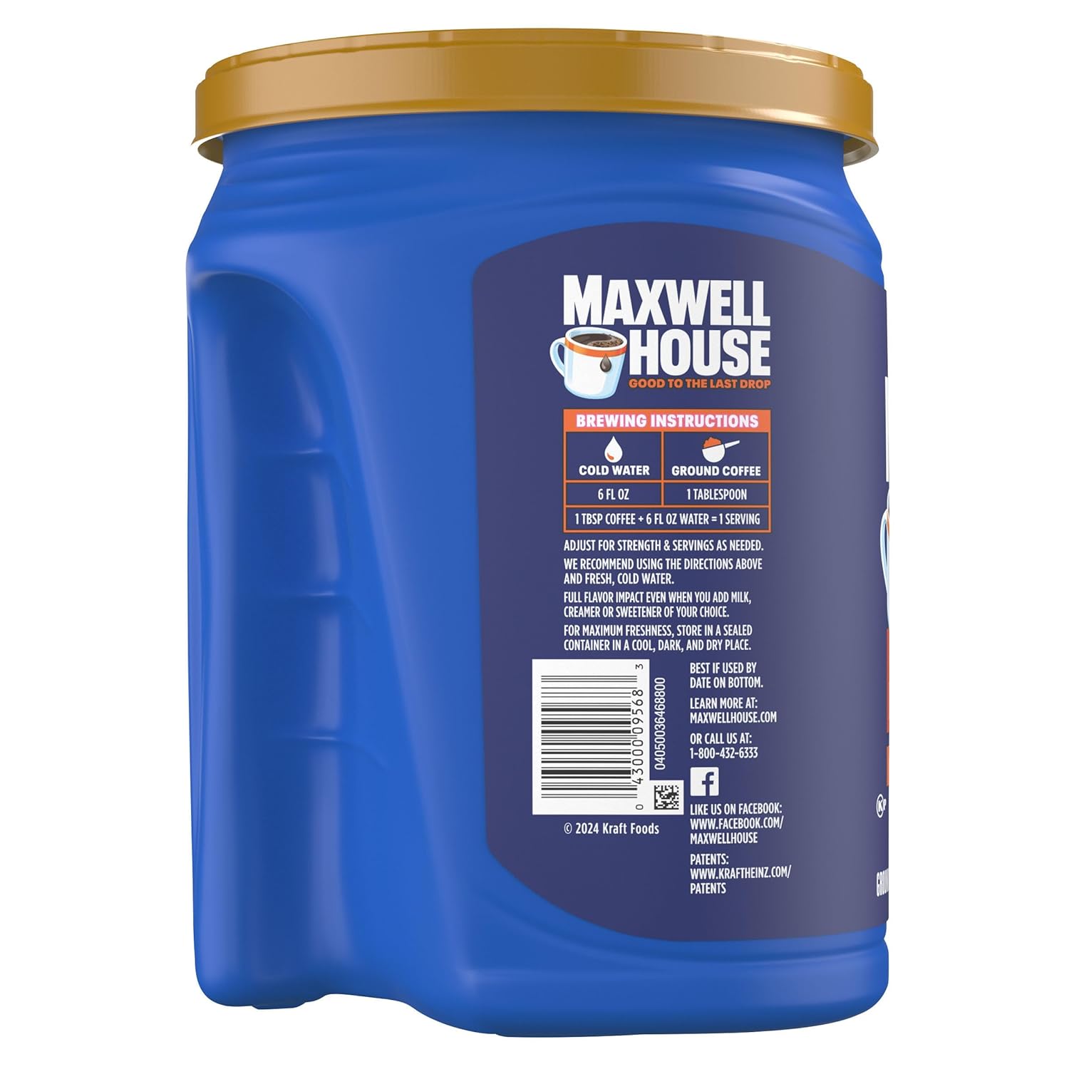 Maxwell House Wake Up Roast Coffee – Housewarming Gift for New Homeowners, 40.4 oz Medium Roast