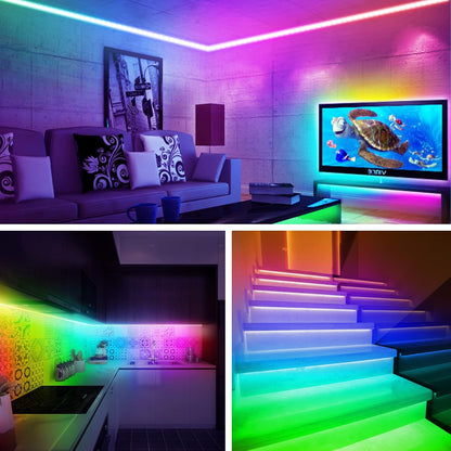 maylit ICRGB TV LED Backlight – Clean Clutter-Free Living Room Accent, Single-Cable USB Design