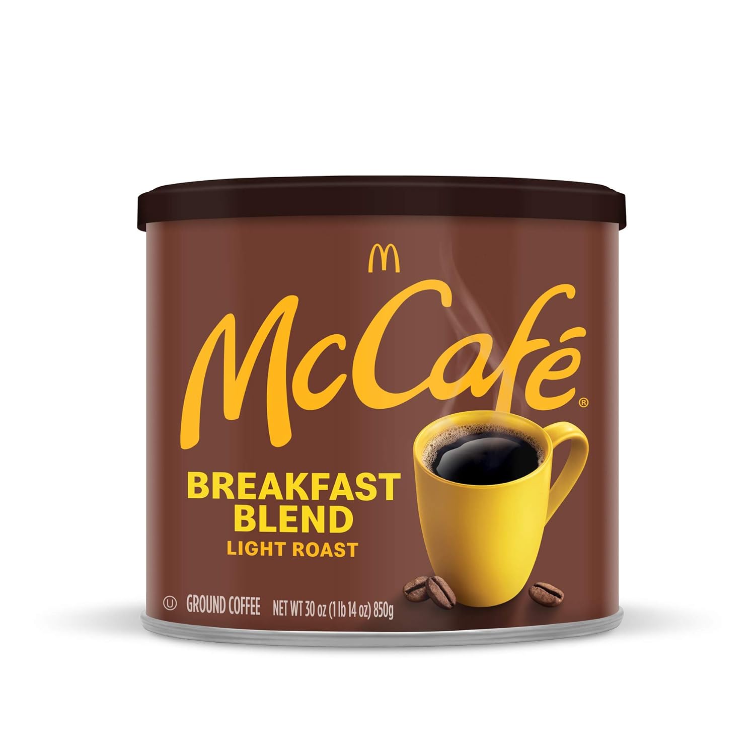 McCafe Breakfast Blend Light Roast Ground Coffee, 30 oz Canister – Steady Morning Fuel for the Home Office and Daily Focus