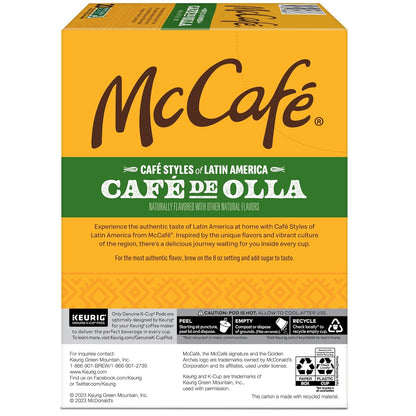 McCafe Cafe de Olla K-Cup Coffee Pods – Home Office Desk-Side Brew, 8-oz Focus Cup