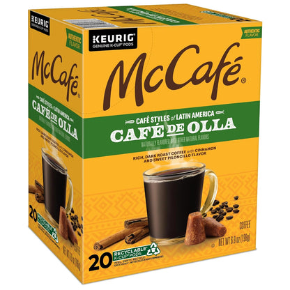 McCafe Cafe de Olla K-Cup Coffee Pods – Home Office Desk-Side Brew, 8-oz Focus Cup