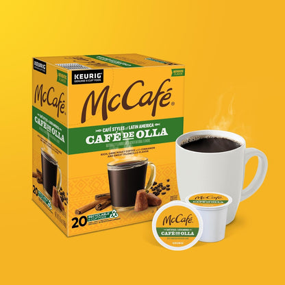 McCafe Cafe de Olla K-Cup Coffee Pods – Home Office Desk-Side Brew, 8-oz Focus Cup