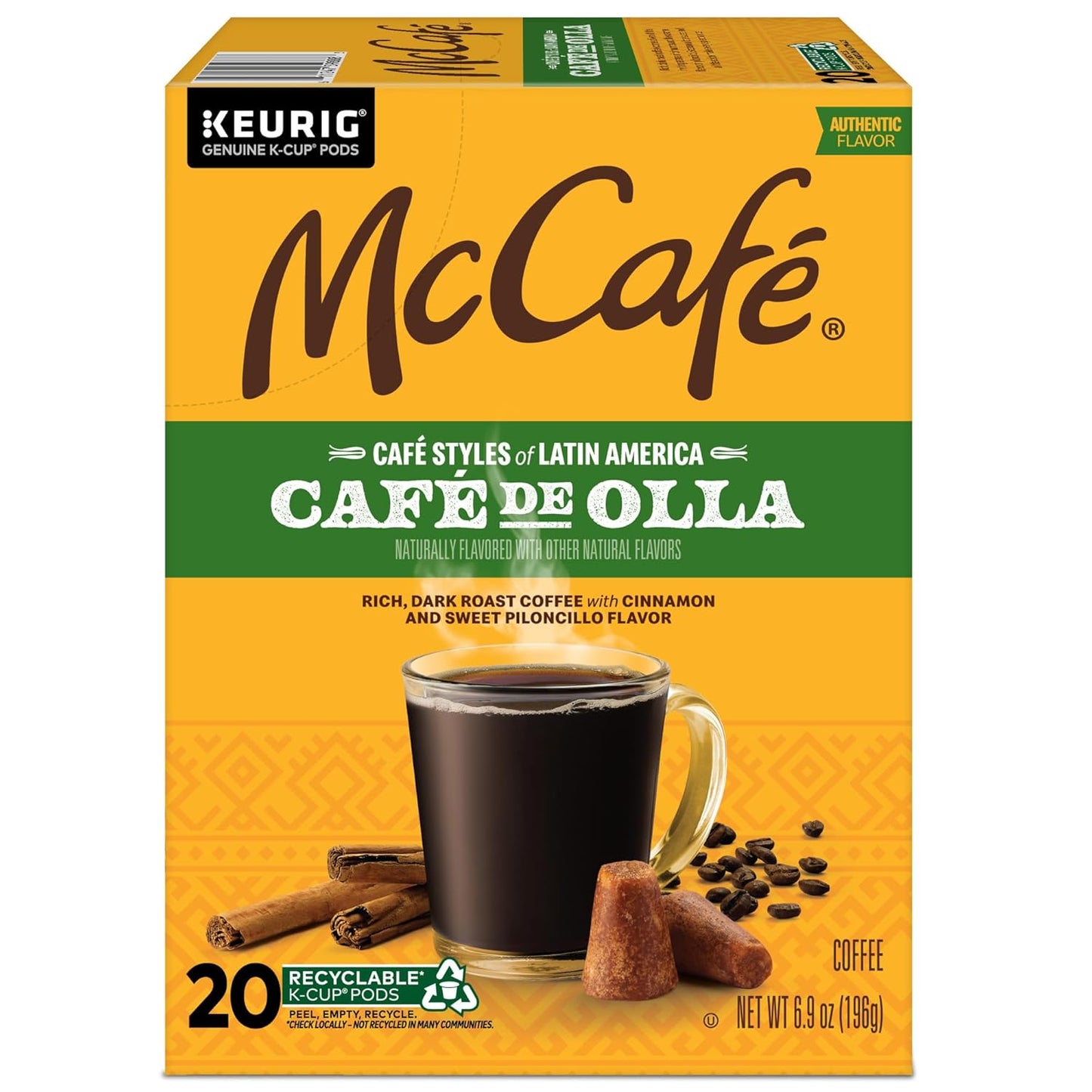 McCafe Cafe de Olla K-Cup Coffee Pods – Housewarming Gift for Coffee Lovers, 20-Count Box