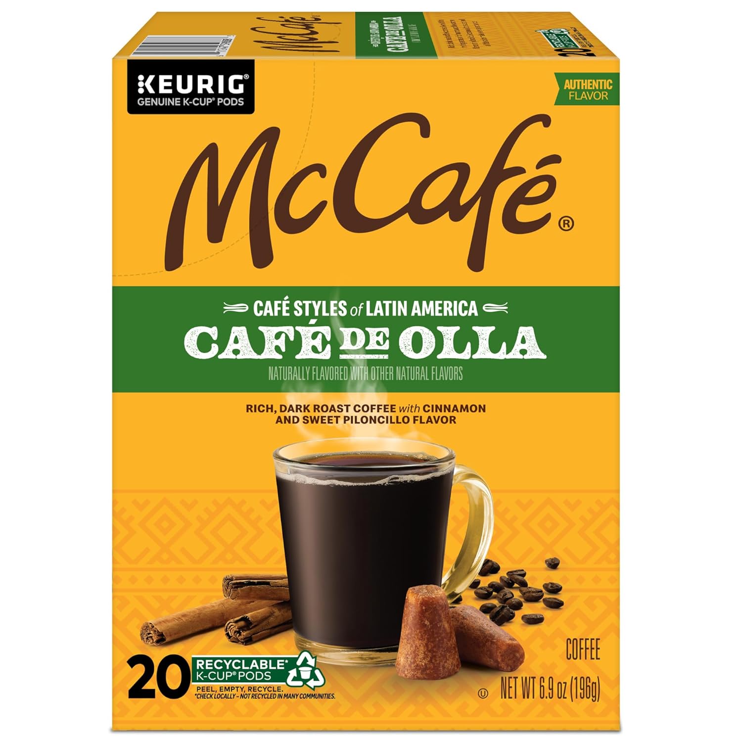 McCafe Cafe de Olla K-Cup Coffee Pods – Housewarming Gift for Coffee Lovers, 20-Count Box