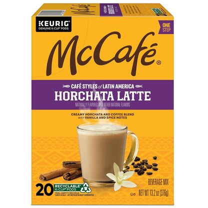McCafe Café Styles Horchata Latte K-Cup Variety, Thoughtful Holiday Gift for Coffee Lovers