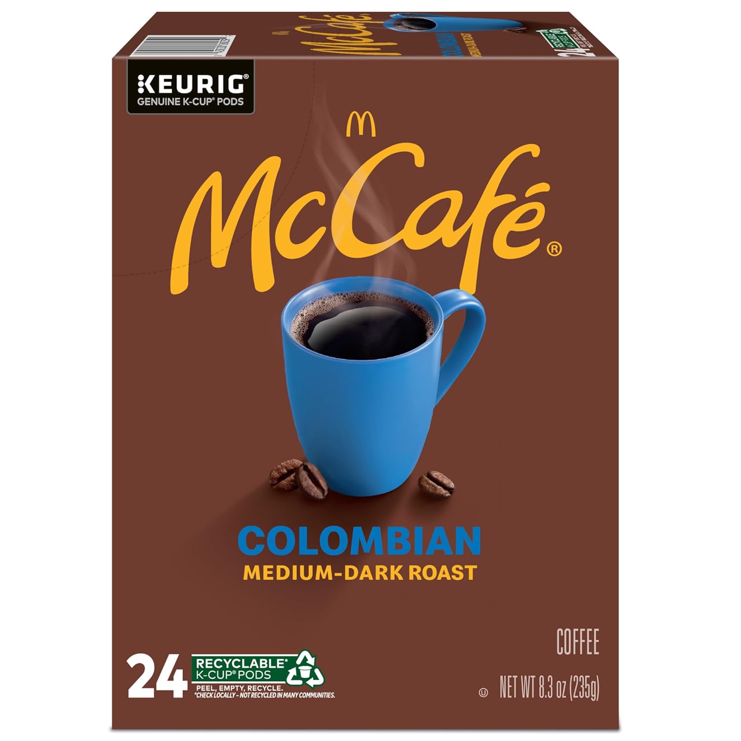 McCafe Colombian K-Cup Pods – Home Office Coffee for Focused Work Mornings, 96 Count