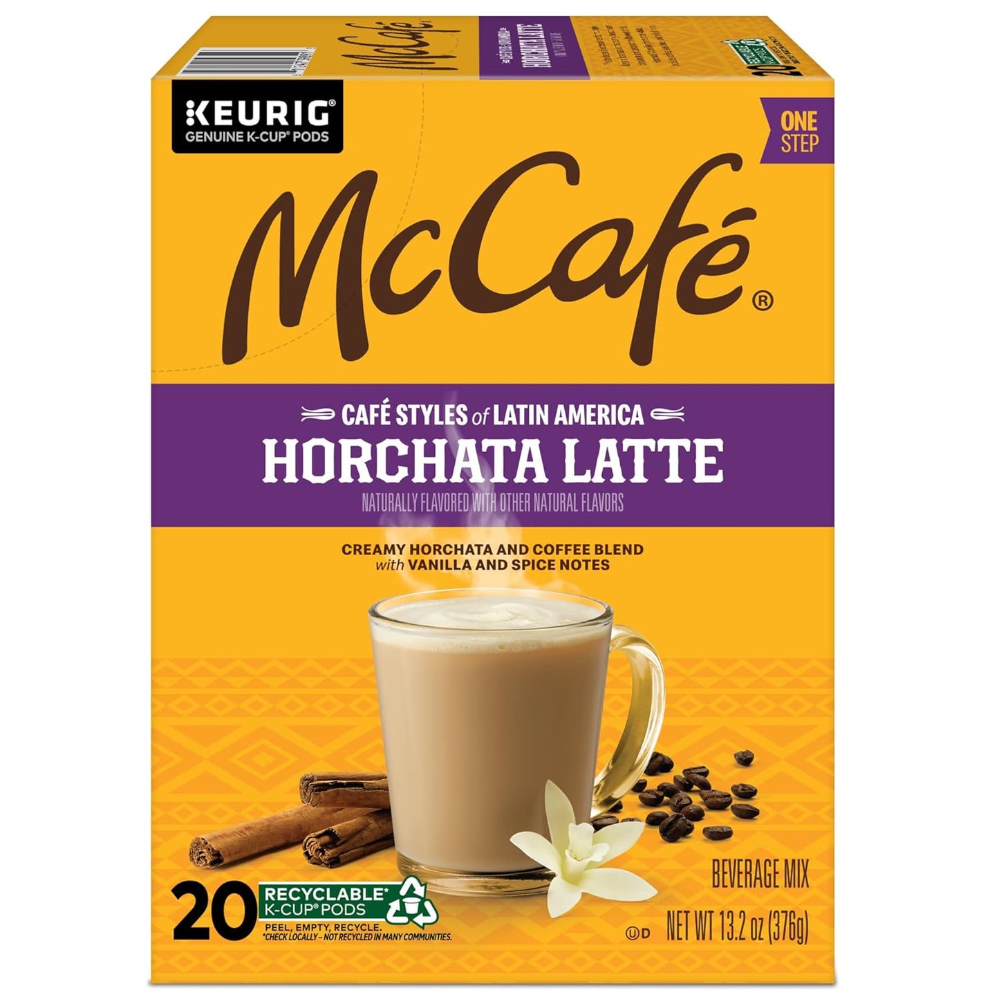McCafe Premium Horchata Latte K-Cup Pods for the Discerning Home Barista, Café-Style Indulgence