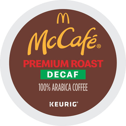 McCafe Premium Roast Decaf K-Cup Pods – Calming Bedside Nightcap for Caffeine-Sensitive Adults, Medium Roast 48 Count