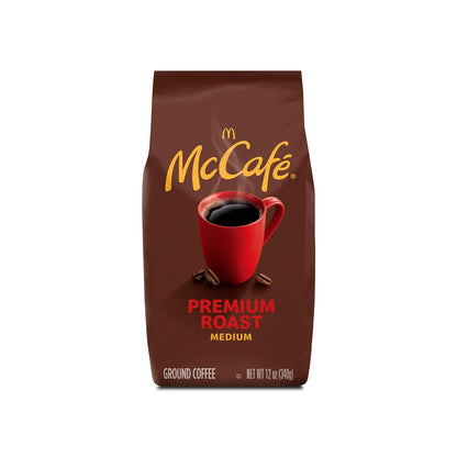McCafe Premium Roast Medium Roast Ground Coffee for Mindful Morning Brewing Rituals, 12 oz Bag
