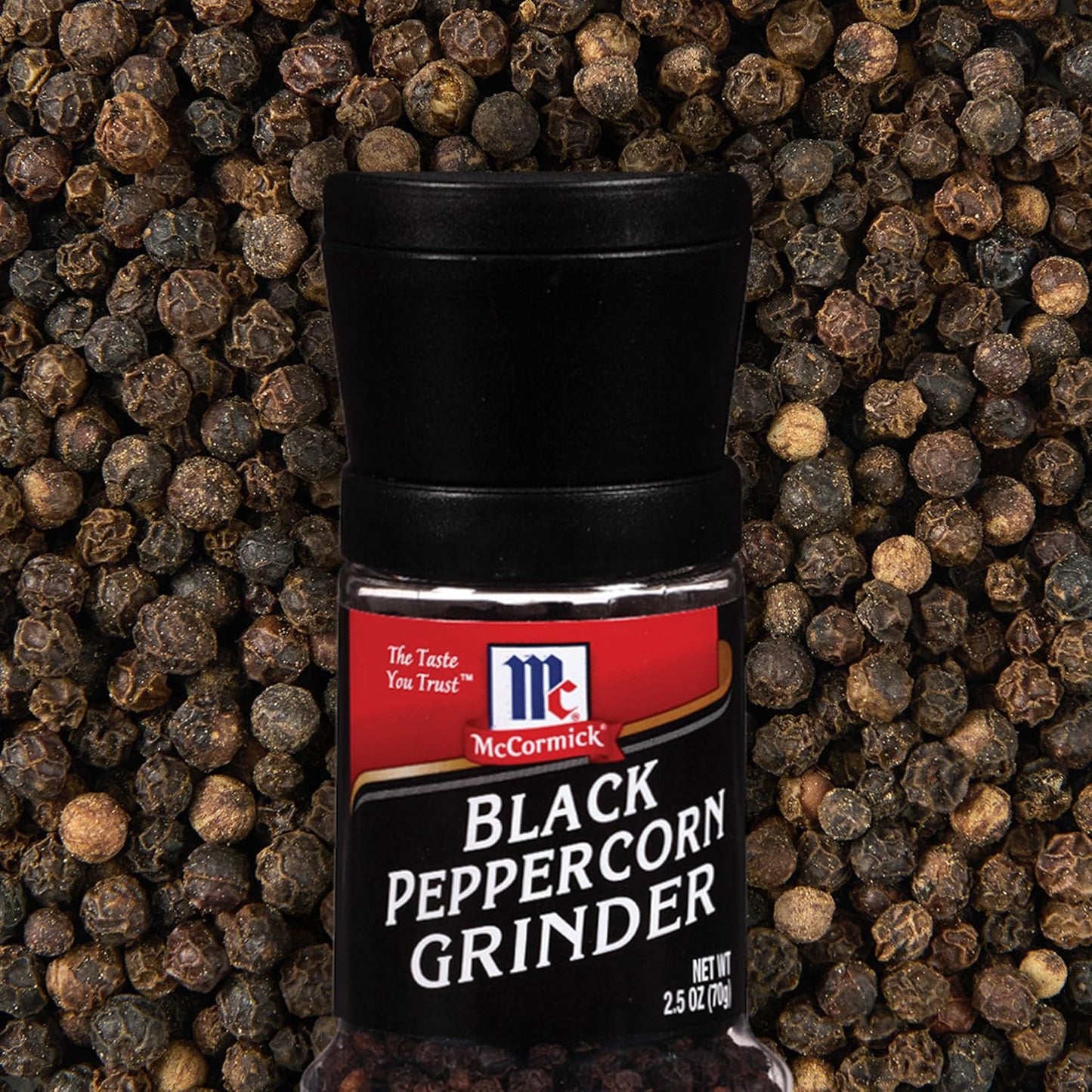 McCormick Black Peppercorn Grinder – Thoughtful Housewarming Gift for New Homeowners, Freshly Ground Flavor Tableside