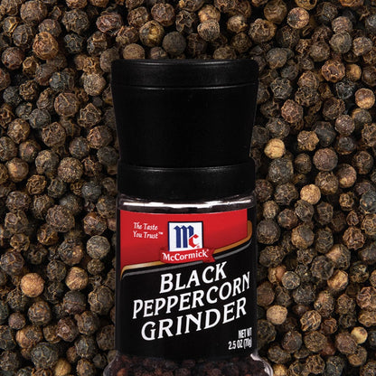 McCormick Black Peppercorn Grinder – Thoughtful Housewarming Gift for New Homeowners, Freshly Ground Flavor Tableside