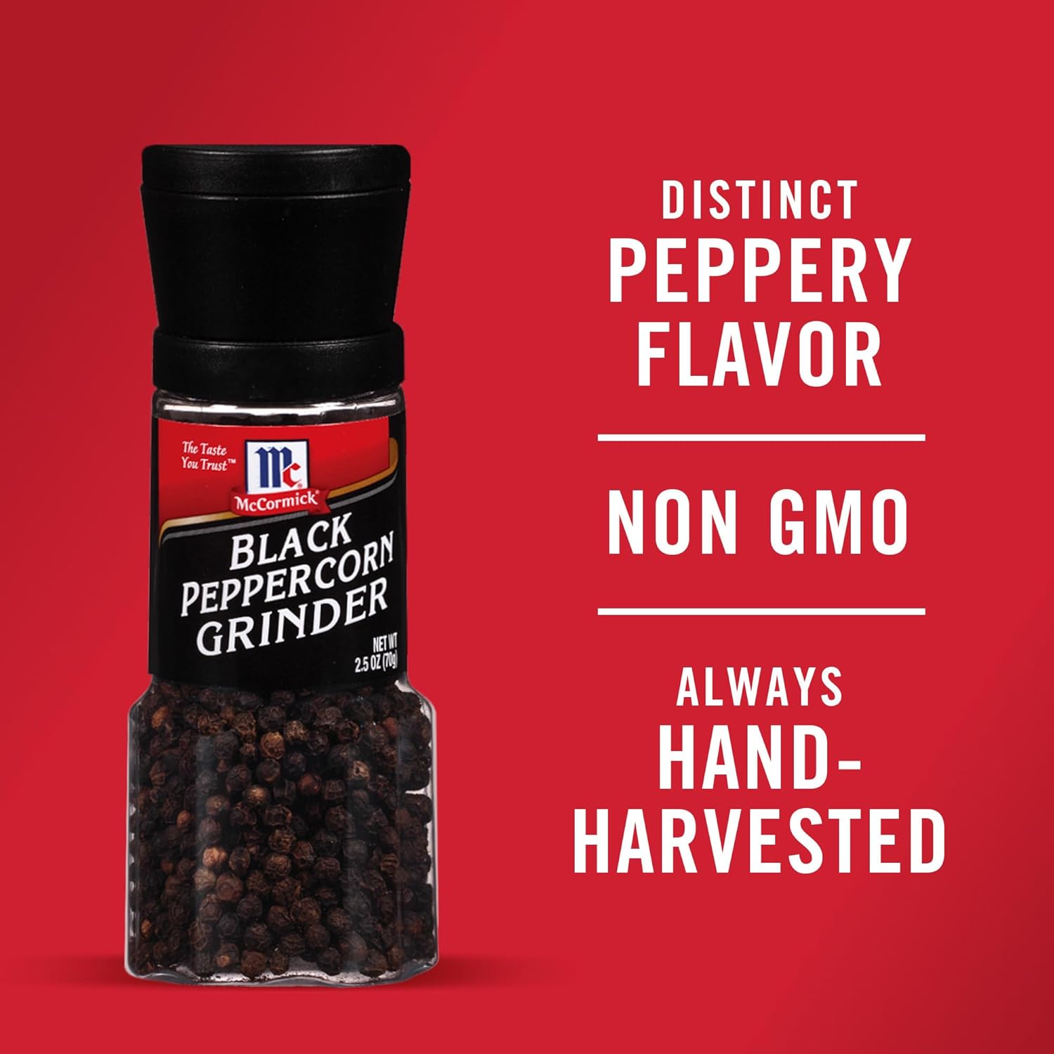 McCormick Black Peppercorn Grinder – Thoughtful Housewarming Gift for New Homeowners, Freshly Ground Flavor Tableside