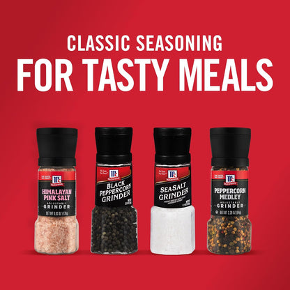 McCormick Black Peppercorn Grinder – Thoughtful Housewarming Gift for New Homeowners, Freshly Ground Flavor Tableside