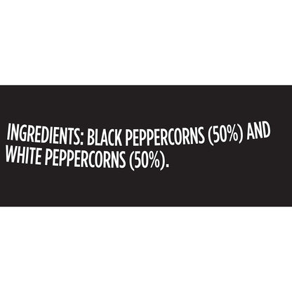 McCormick Black & White Peppercorn Grinder – Backyard BBQ Seasoning for Grill Stations and Patio Cookouts