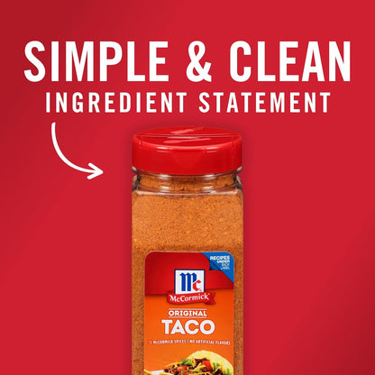 McCormick Culinary Taco Seasoning Mix 24 oz – Family-Size Taco Seasoning for Kid-Friendly Taco Nights and Dinners