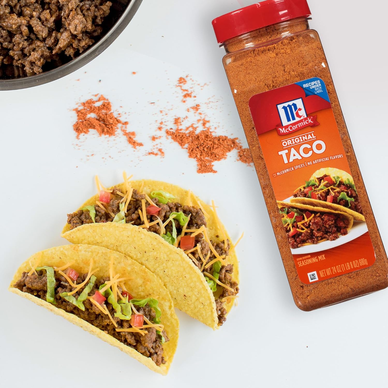 McCormick Culinary Taco Seasoning Mix 24 oz – Family-Size Taco Seasoning for Kid-Friendly Taco Nights and Dinners