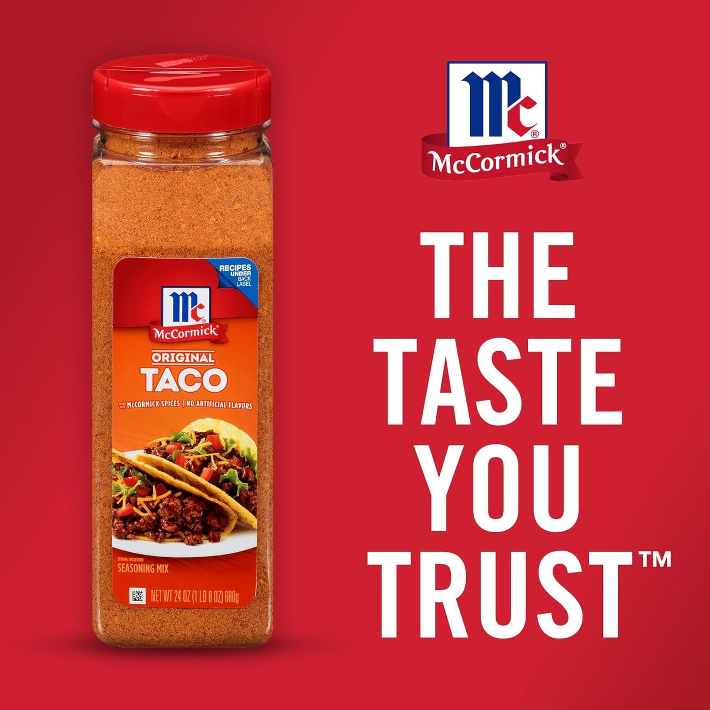 McCormick Culinary Taco Seasoning Mix 24 oz – Family-Size Taco Seasoning for Kid-Friendly Taco Nights and Dinners