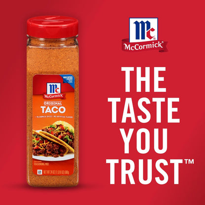 McCormick Culinary Taco Seasoning Mix 24 oz – Family-Size Taco Seasoning for Kid-Friendly Taco Nights and Dinners