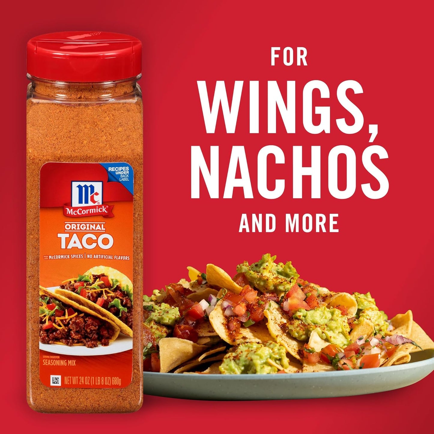 McCormick Culinary Taco Seasoning Mix 24 oz – Family-Size Taco Seasoning for Kid-Friendly Taco Nights and Dinners