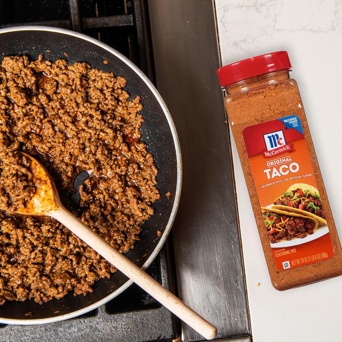McCormick Culinary Taco Seasoning Mix 24 oz – Family-Size Taco Seasoning for Kid-Friendly Taco Nights and Dinners