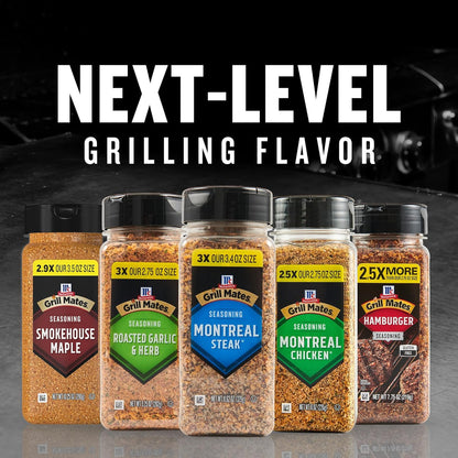 McCormick Grill Mates Montreal Steak Seasoning – Portable Outdoor Grilling Spice for Backyard BBQs and Camping Cookouts