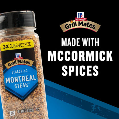 McCormick Grill Mates Montreal Steak Seasoning – Portable Outdoor Grilling Spice for Backyard BBQs and Camping Cookouts