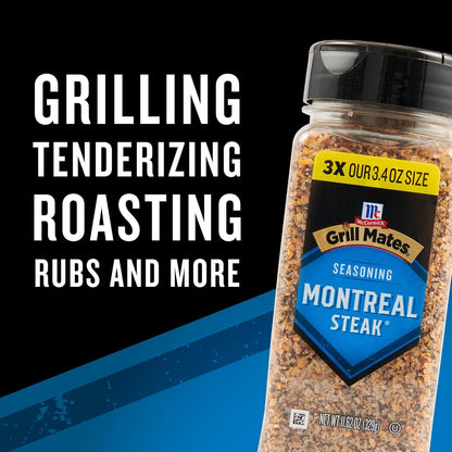 McCormick Grill Mates Montreal Steak Seasoning – Portable Outdoor Grilling Spice for Backyard BBQs and Camping Cookouts