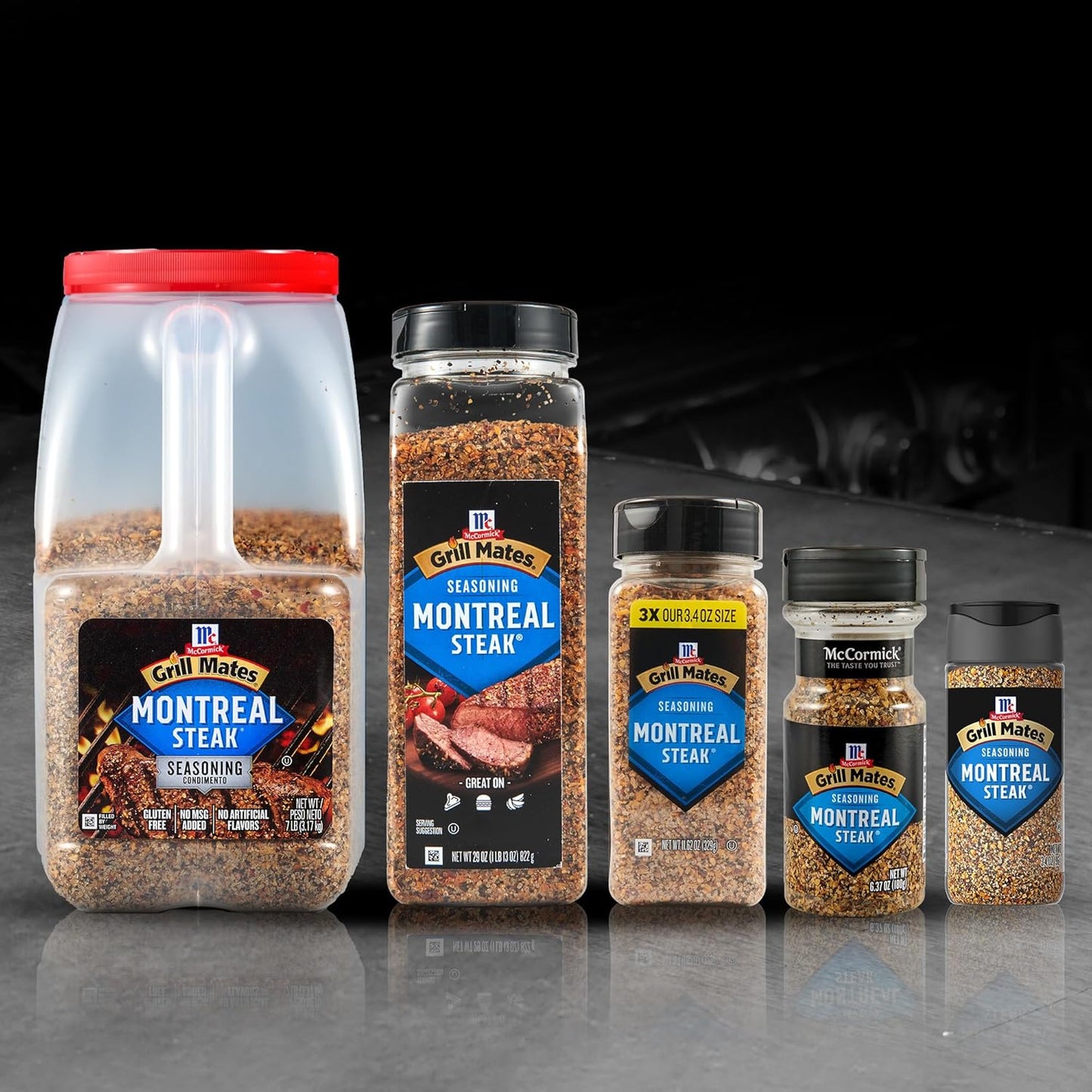 McCormick Grill Mates Montreal Steak Seasoning – Portable Outdoor Grilling Spice for Backyard BBQs and Camping Cookouts