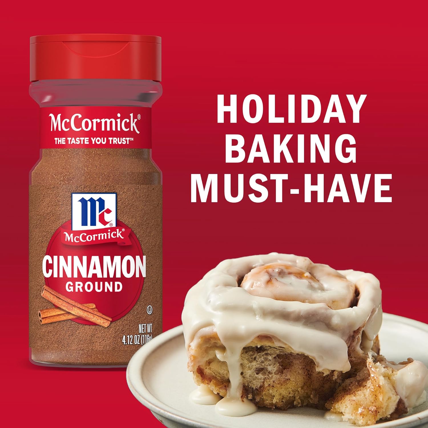 McCormick Ground Cinnamon, 18 oz – Thoughtful Housewarming Gift for Home Bakers