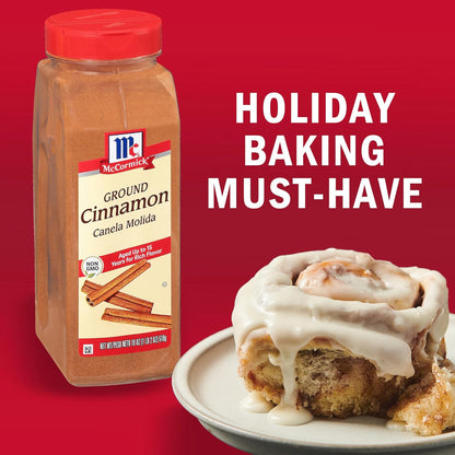 McCormick Ground Cinnamon, 18 oz – Thoughtful Housewarming Gift for Home Bakers