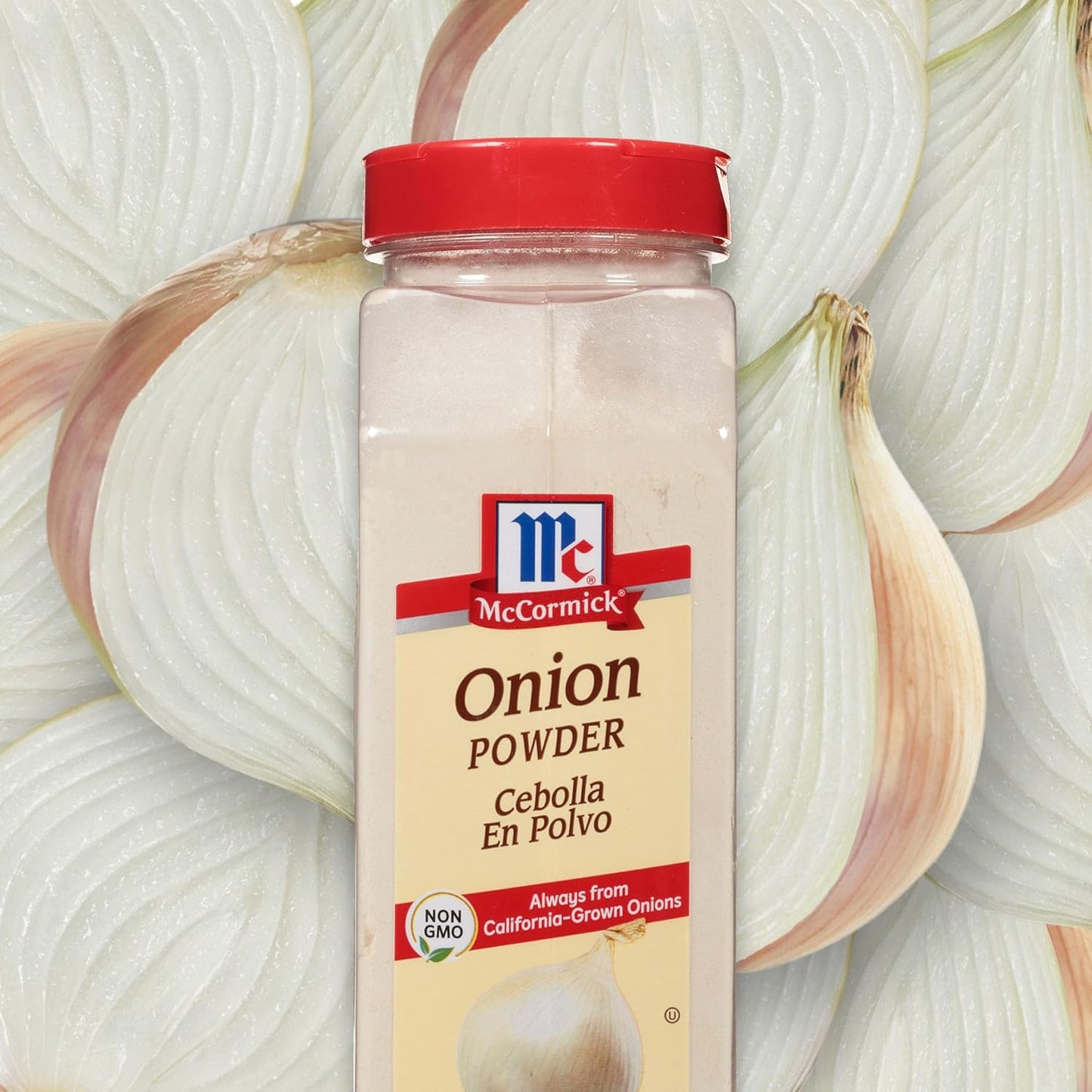 McCormick Onion Powder 7.62 oz – Space-Saving Canister for Organized Pantries