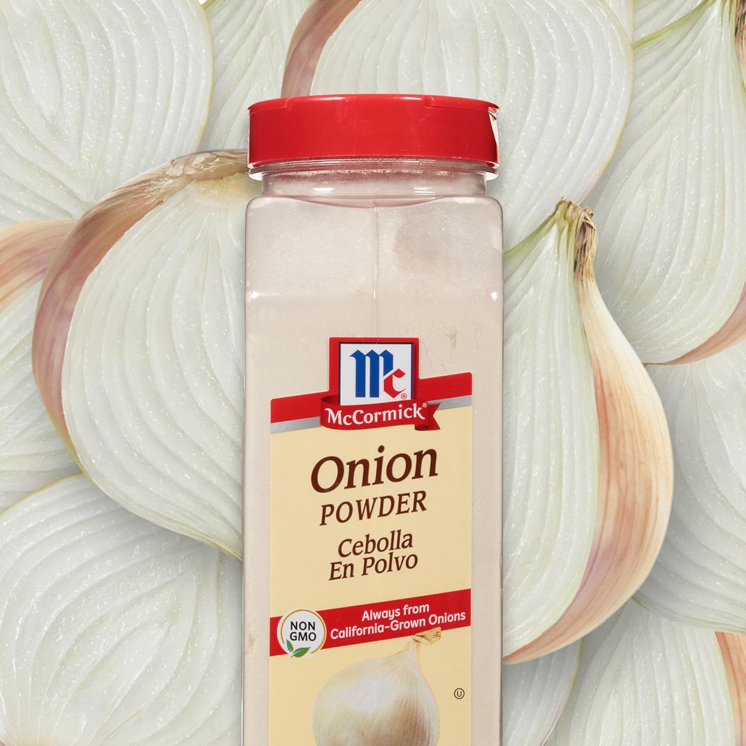 McCormick Onion Powder 7.62 oz – Space-Saving Canister for Organized Pantries