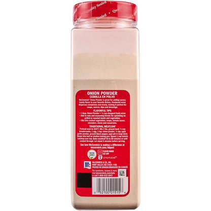 McCormick Onion Powder 7.62 oz – Space-Saving Canister for Organized Pantries