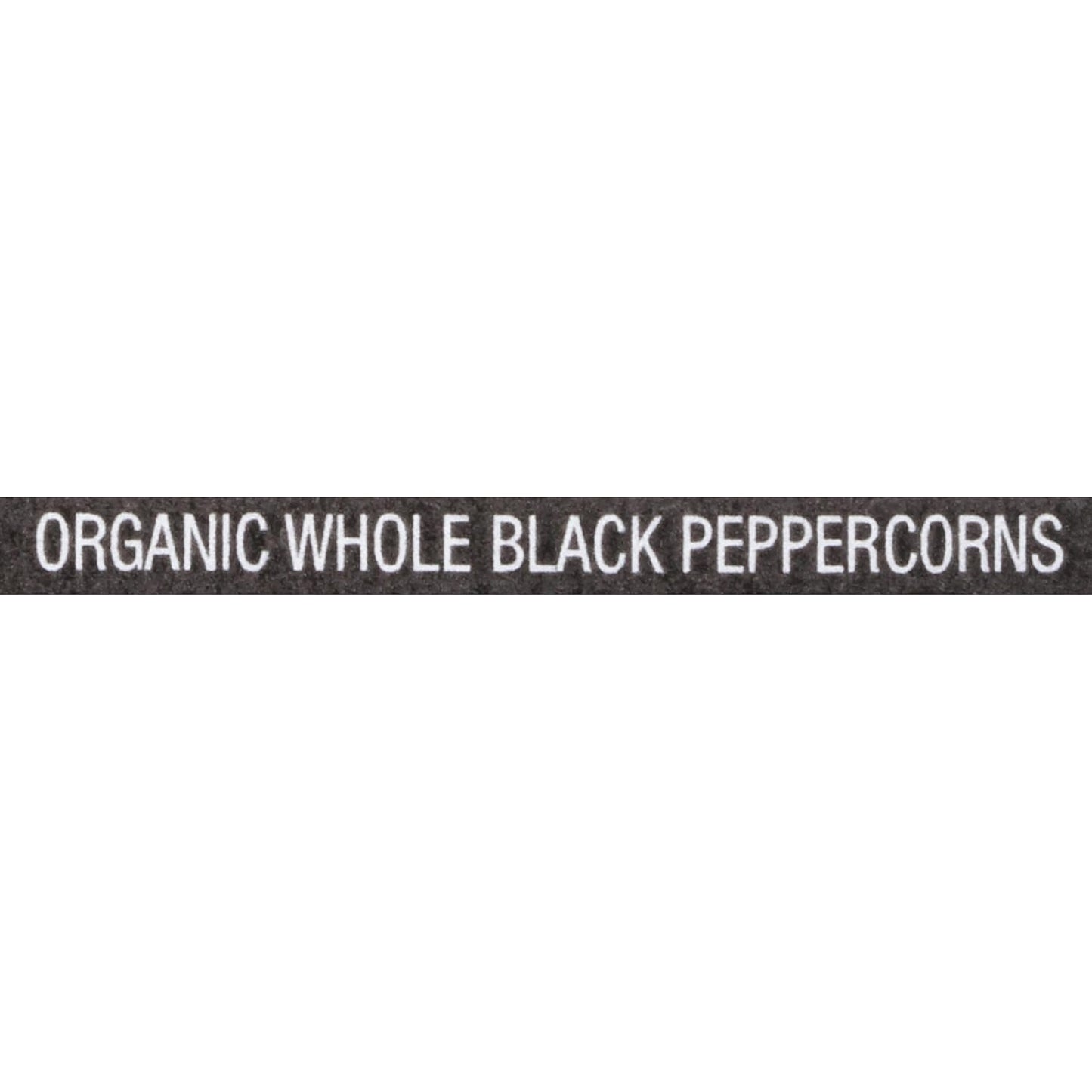 McCormick Organic Whole Black Peppercorns 13.75 oz – Refill for Patio Grilling and Outdoor Cooking