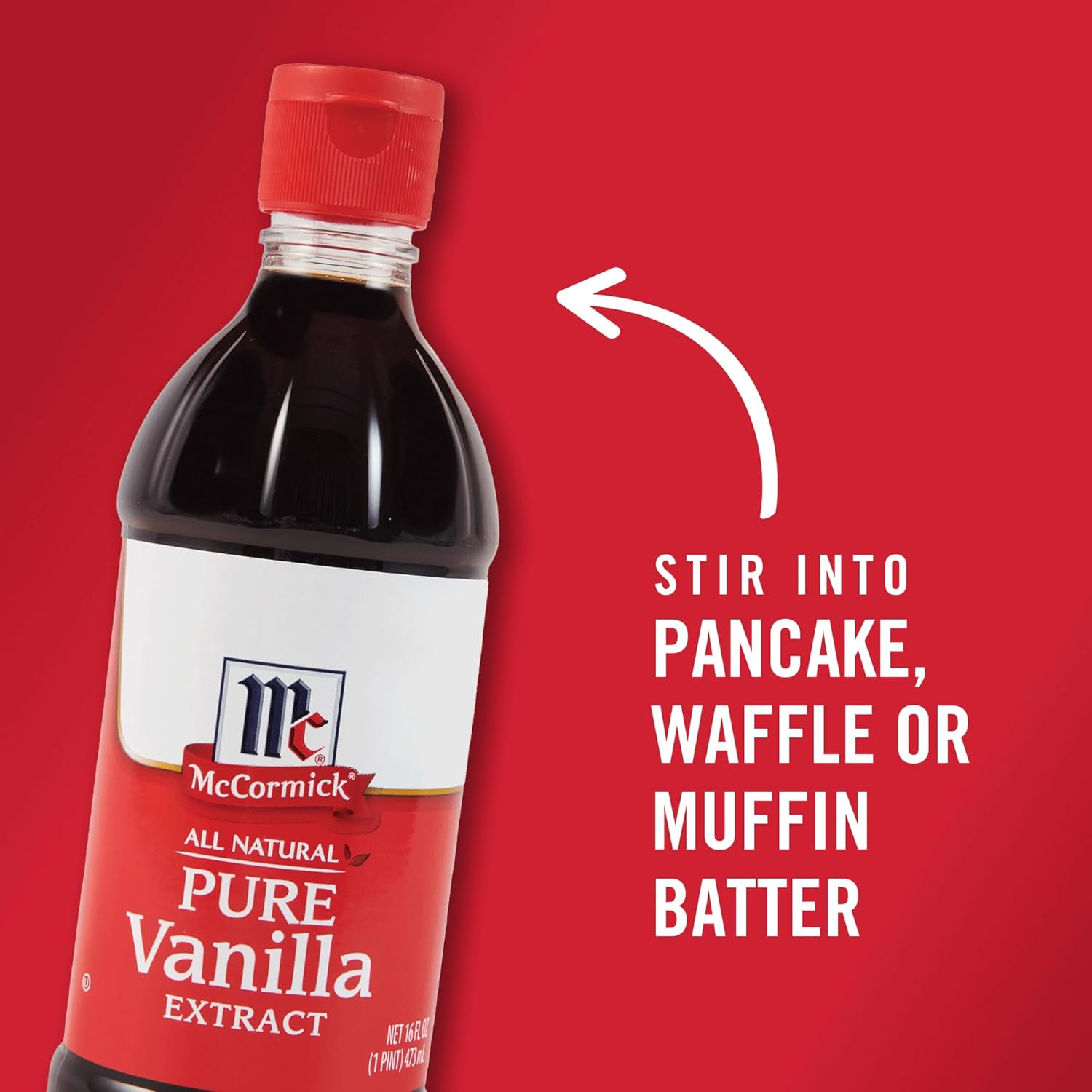 McCormick Pure Madagascar Vanilla Extract for Mindful Baking, Clean-Ingredient Flavoring for Home Wellness Kitchen
