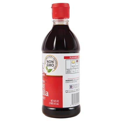 McCormick Pure Madagascar Vanilla Extract for Mindful Baking, Clean-Ingredient Flavoring for Home Wellness Kitchen