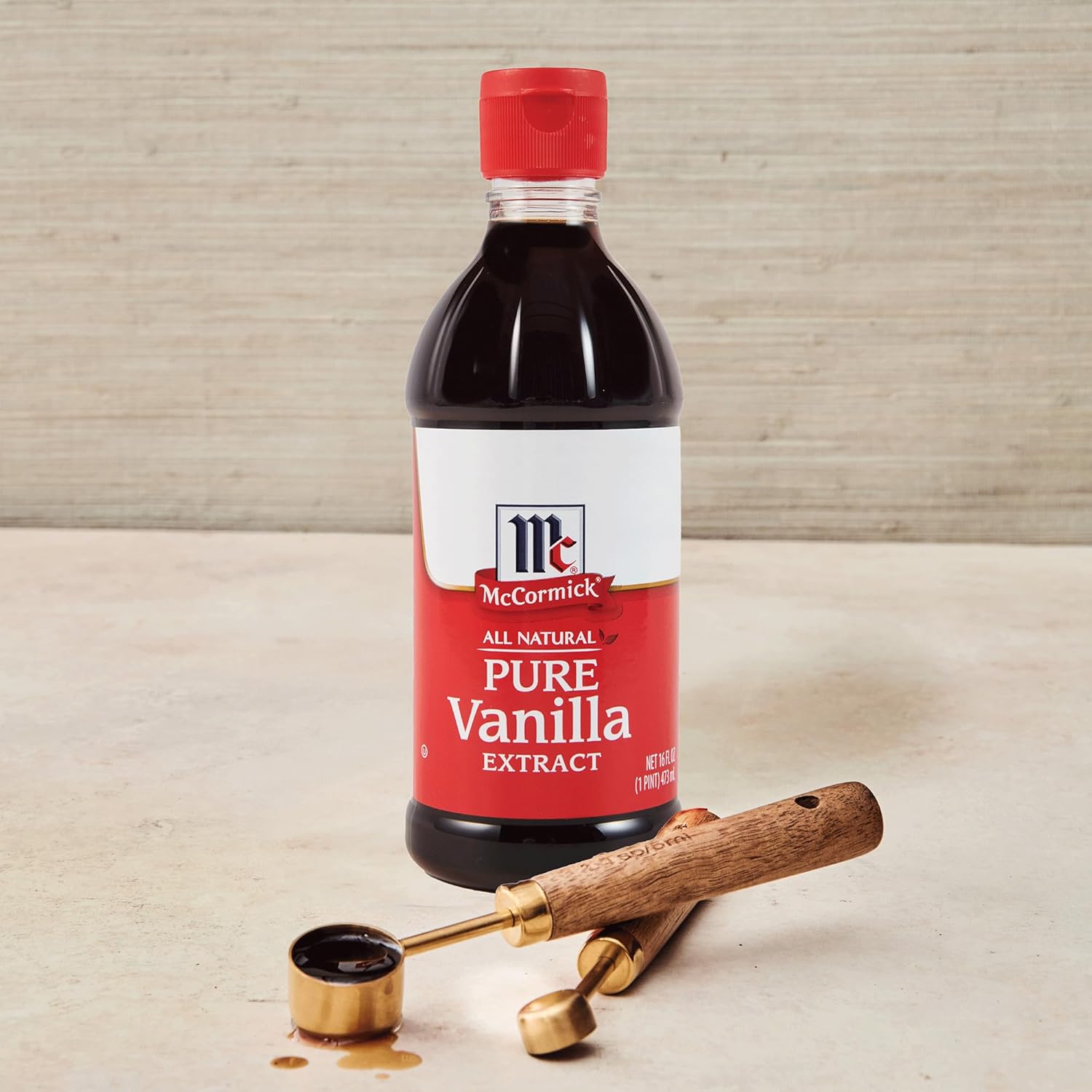 McCormick Pure Madagascar Vanilla Extract for Mindful Baking, Clean-Ingredient Flavoring for Home Wellness Kitchen