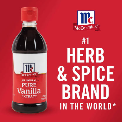 McCormick Pure Madagascar Vanilla Extract for Mindful Baking, Clean-Ingredient Flavoring for Home Wellness Kitchen