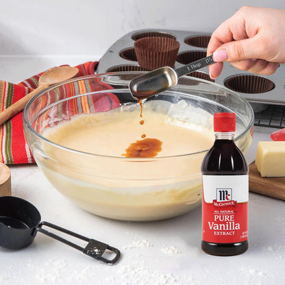 McCormick Pure Madagascar Vanilla Extract for Mindful Baking, Clean-Ingredient Flavoring for Home Wellness Kitchen