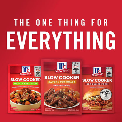 McCormick Slow Cooker Savory Pot Roast Seasoning Mix – Family Dinner Pantry Staple for Homestyle Comfort Meals