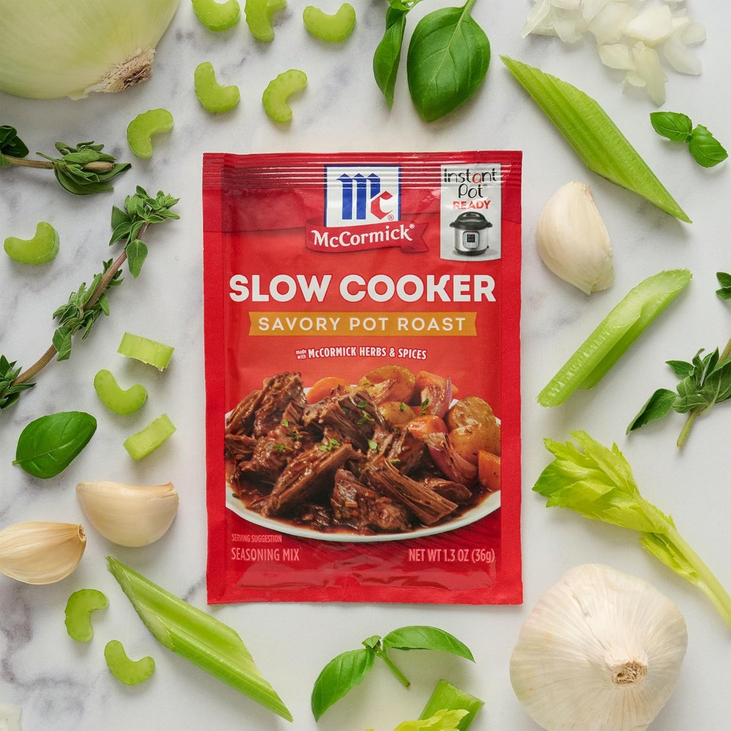 McCormick Slow Cooker Savory Pot Roast Seasoning Mix – Family Dinner Pantry Staple for Homestyle Comfort Meals